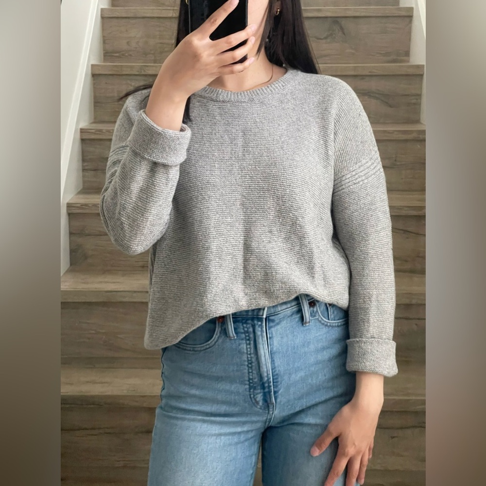 Madewell Grey Knit Sweater